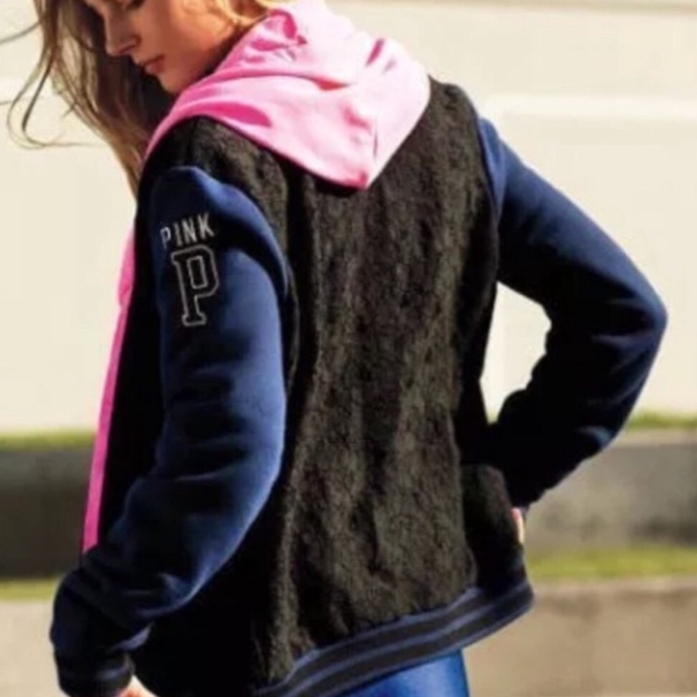 ❌SOLD❌VS Pink Bomber Jacket - Picture 2 of 4